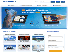 Tablet Screenshot of furuno.com